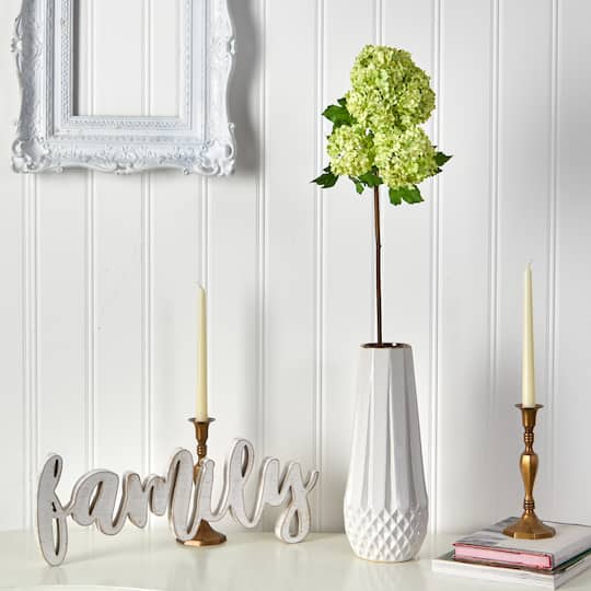 Green Snowball Hydrangea Artificial Flower Stem, 2ct.